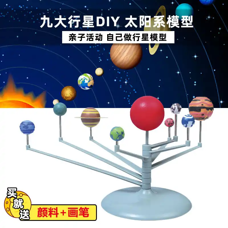 New Nine Planets Solar System Planetarium Painting Model Kit