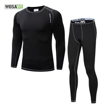 WOSAWE, мужское зимнее тепловое флисовое нательное бельё, спортивные, для велоспорта, базовые слои, для фитнеса, спортзала, бега, верховой езды, зимние теплые кальсоны