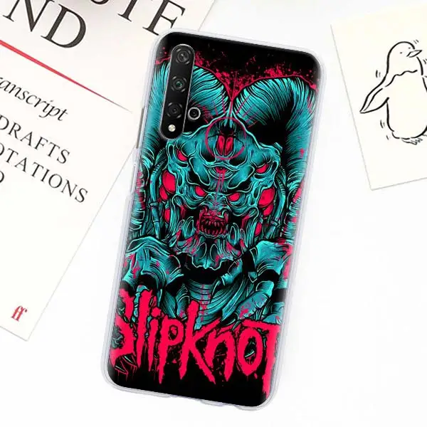 H08 Slipknot Rock Phone Case for Honor 8X 9X 8A Pro 8C 8S Play 3e Honor 20 Pro 10 20 Lite 20i Hard Cover - Цвет: H08