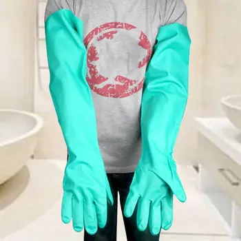 

Multipurpose Long Aquarium Water Change Gloves Shoulder Length Natural Rubber Hand Cover for Fish Tank Cleaner Kitchen