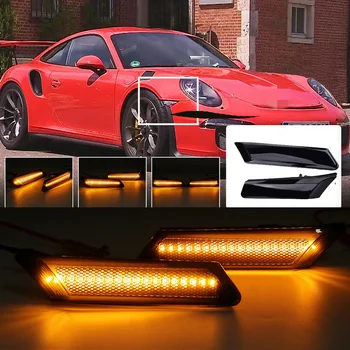 

LED Side Marker Light Lamp For Porsche 911 997 987 Boxster Cayman Left & Right Smoke New