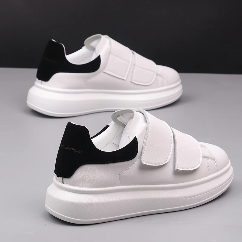 McQueen-zapatos de pizarra para parejas, calzado deportivo informal, versátil, con Velcro, para chica