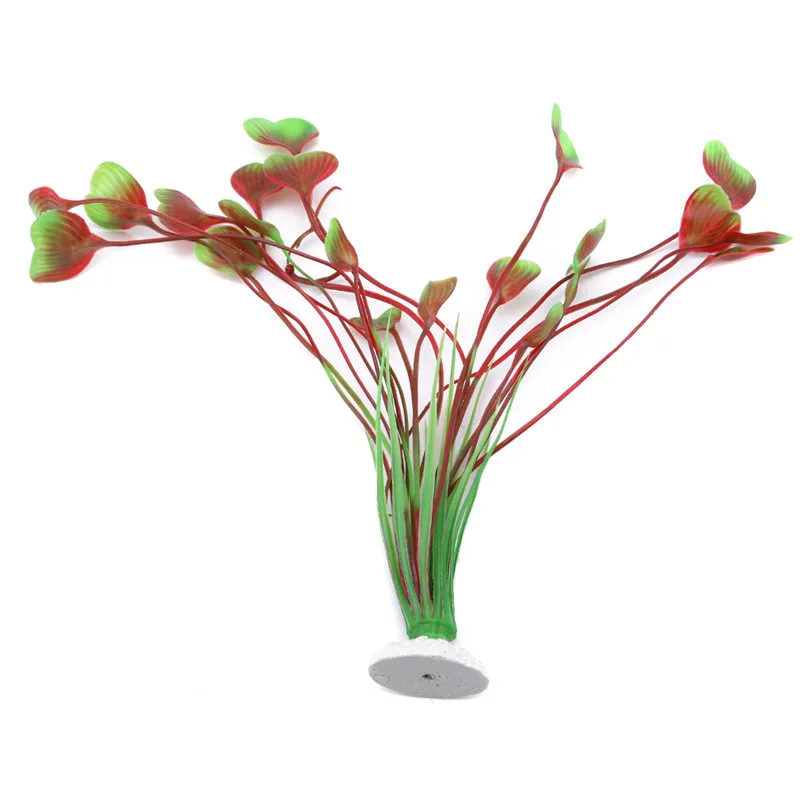 Red trumpet Underwater Artificial Aquatic Plant Ornaments For Aquarium Fish Tank Drop Shipping Water Grass Landscape Decoration - Цвет: Red trumpet