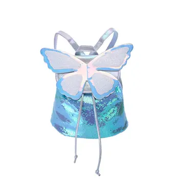 

2020 Women Girls Sequin Butterfly Backpack Travel School Bookbag Mini Daypack Rucksack