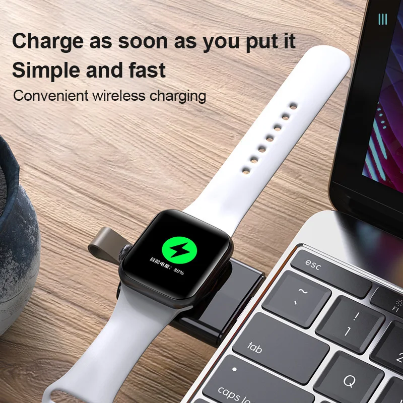 Портативное беспроводное зарядное устройство для Apple iWatch 1 2 3 4 5 док адаптер