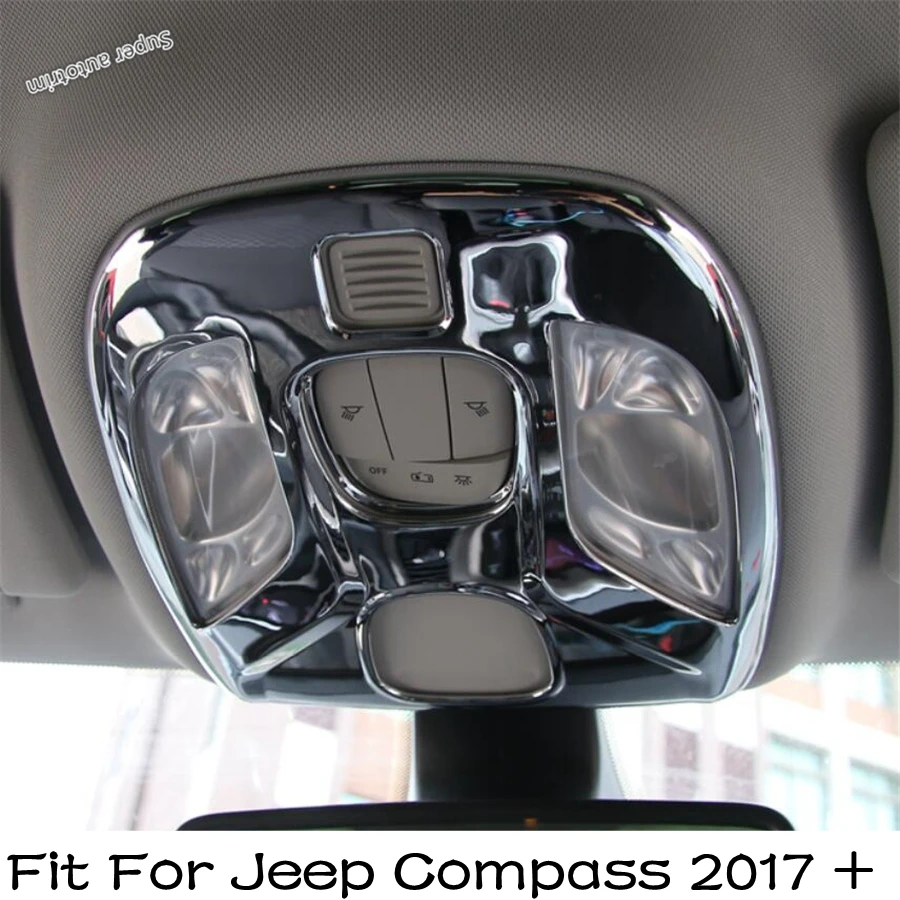 

Аксессуары Lapetus для интерьера, переднего потолка, крыши, лампы для чтения, декоративная рамка, отделка, 1 шт. для Jeep Compass 2017 - 2020