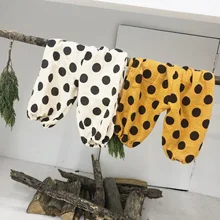 Kaiity2019 Весна и лето новые продукты Детские однотонные хлопковые льняные да Бо Диан противомоскитные штаны-фонарики в Корейском стиле