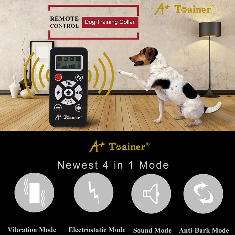 800m dog training collar with remote control waterproof rechargeable electric shock collar beep vibration dog anti bark collar