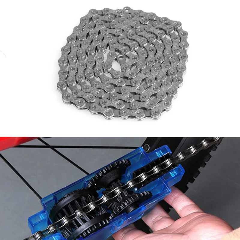 Прочная 10 цепь для скоростного велосипеда MTB горный велосипед дорожный велосипед антикоррозийный 116 звеньев