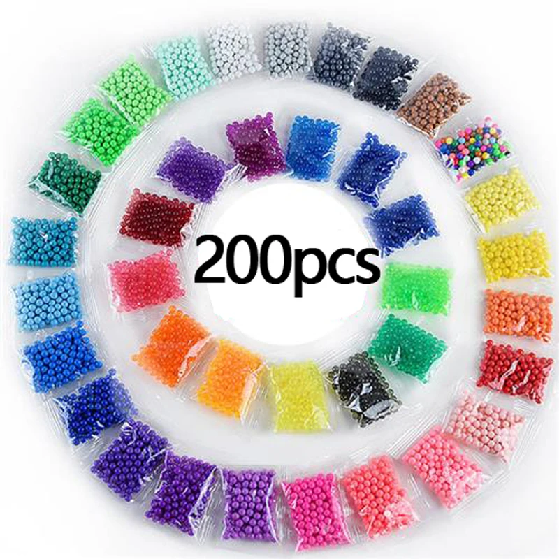 200 Pz/Borsa Fai Da Te Spruzzo D'Acqua Mano Fare 3D Fai Da Te Giocattolo Puzzle Giocattoli Educativi Per Bambini Kit Palla