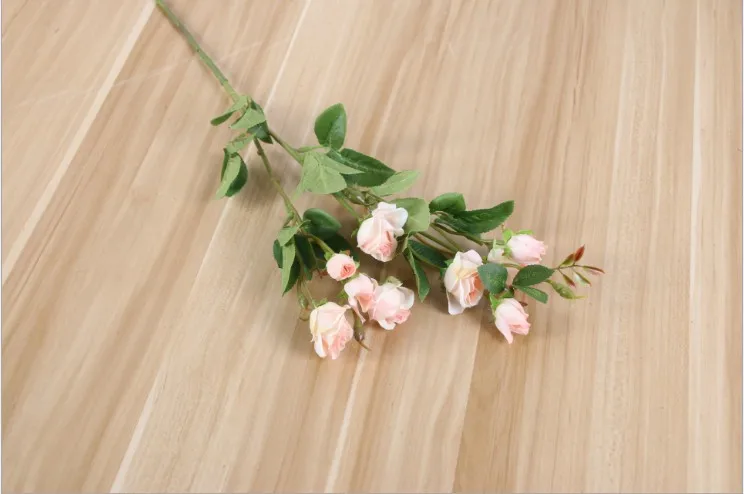 light pink 10 шт./лот, 70 см, белые пластиковые бутоны роз, искусственные цветы для свадебных мероприятий, вечерние украшения, Декор для дома и отеля, искусственные цветы - Цвет: light pink