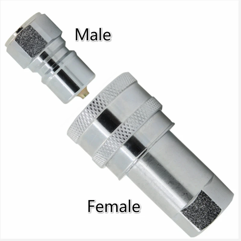 3/8 Inch Steel Quick Disconnect Automotive Style Plug 1/4 Inch Male NPT