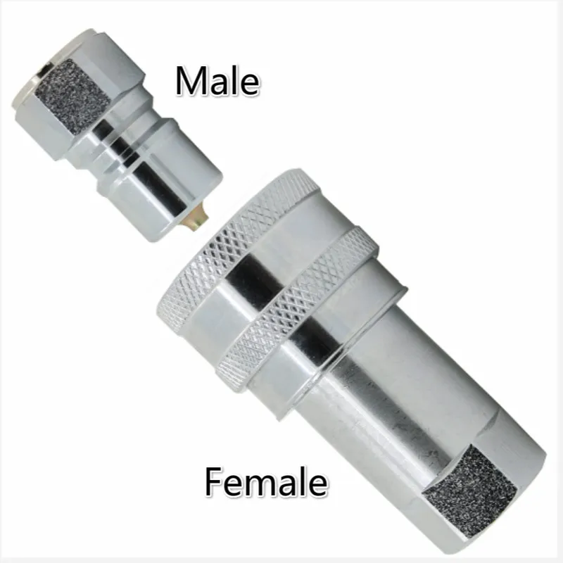 1/8 1/4 3/8 1/2 3/4 1 inch Male Female Hydraulic Quick Coupler Close