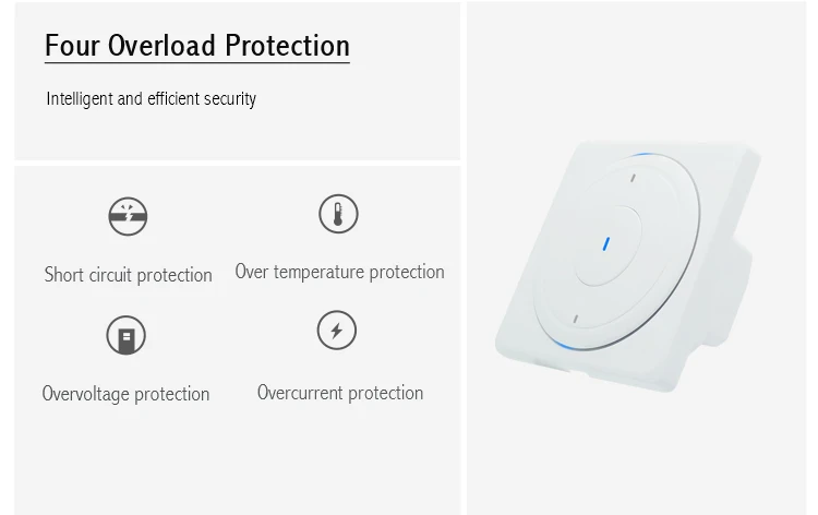TOBAGO Smart Switch Tuya control 3 банды 1 способ, стандарт EUR, выключенные выключатели света с таймером, расписание