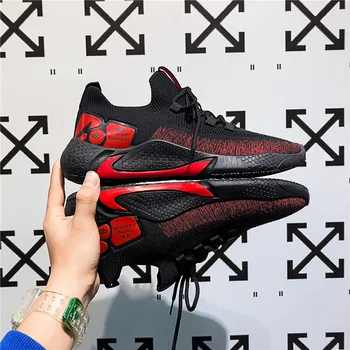 

New men's wild flying woven mesh travel shoes lightweight and breathable men's high-quality casual shoes sports shoes