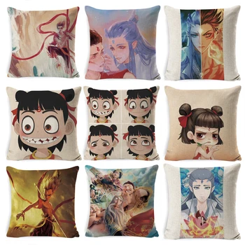 

Movie Pillow Case NE ZHA:I am the destiny Cartoon Home Pillowcase Bedroom Office Decorative Pillow Cover