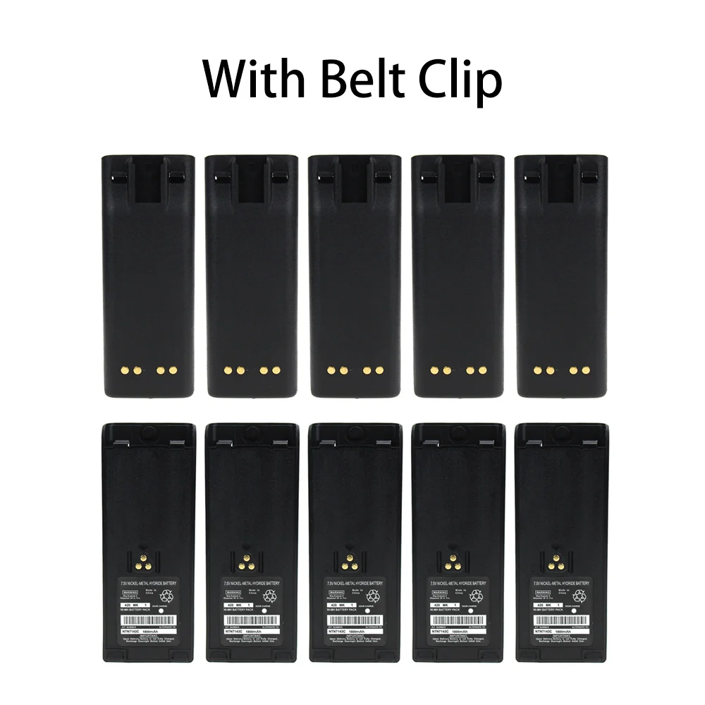 Для Motorola HT1000 запасная батарея 1800mAh Ni-MH(упаковка из 10