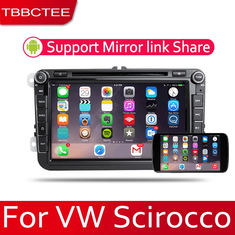 TBBCTEE 9 HD 1080P ips ЖК-экран Android 8 Core для Volkswagen VW Scirocco 2008~ автомобильный радиоприемник BT 3G4G wifi AUX USB gps DVD