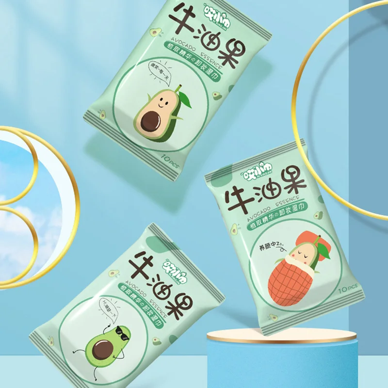 Portable Cleaning Makeup Remover Wipes 10pcs/pack