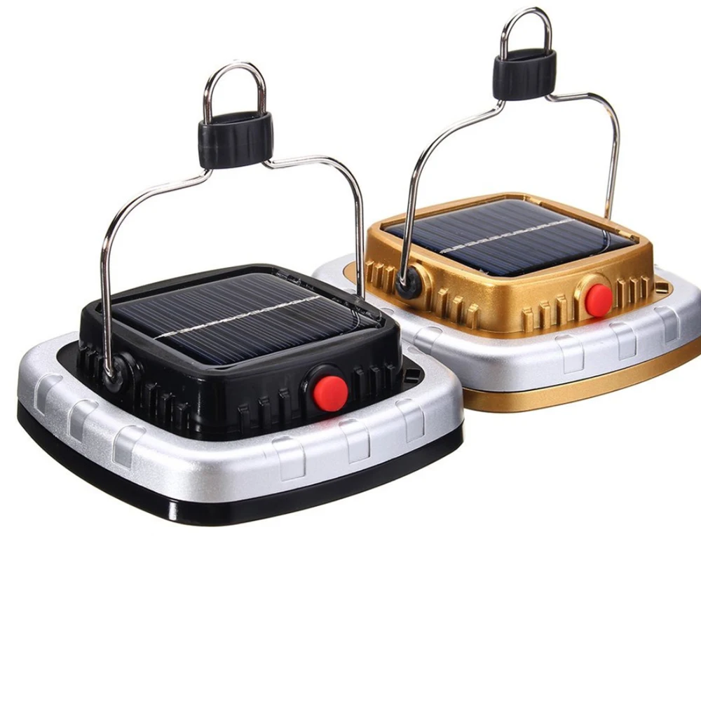 

300LM Solar Powered COB LED Floodlight Flashlight USB Rechargeable Camping Tent Lantern Portable Fishing Torch Light Powerbank