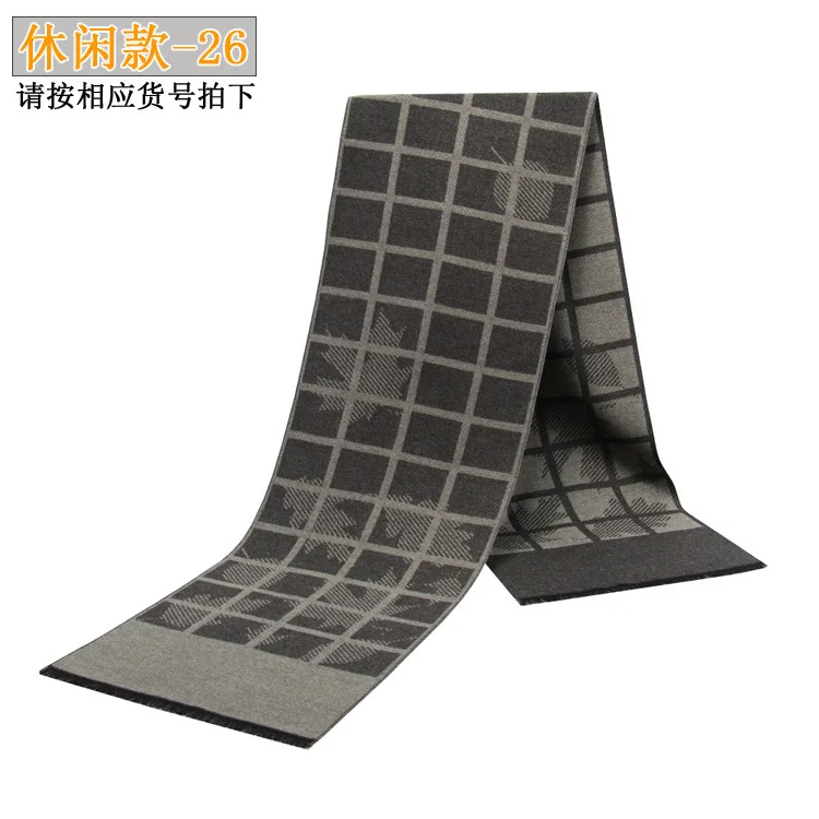 High Quality Luxury Design Men Scarf Foulard Plaid Scarves Poncho Casual Winter Scarfs Male Bufandas Hombre
