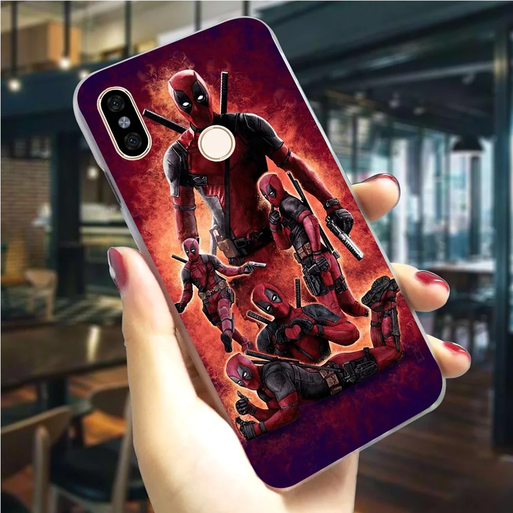 Чехол для телефона Xiaomi Mix 2S Deadpool Mi A1 A2 Lite 5X 6X 6 8 9 9se 9T Pro CC9E CC9 A3 Pocophone F1 | Мобильные
