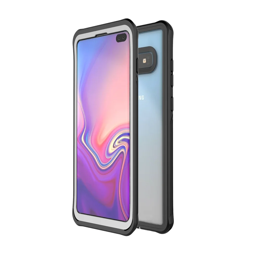 S10 PLUS Body Phone Case for Samsung Galaxy Clear Shockproof Cover Plus Gorilla Glass Screen Protector |