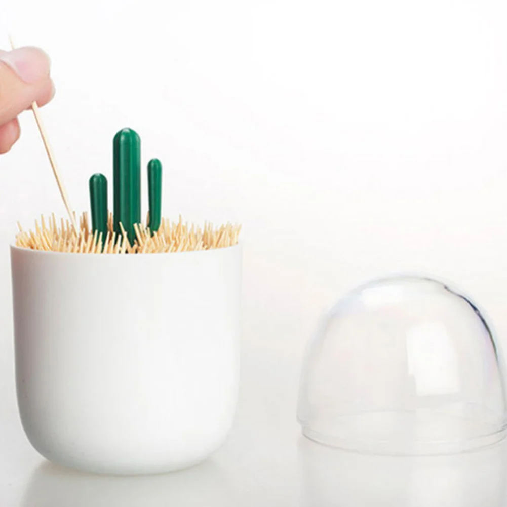 Container Organizer Decor Table Cotton Bud Toothpick Box Cartoon Novelty Storage Case Household Swab Holder