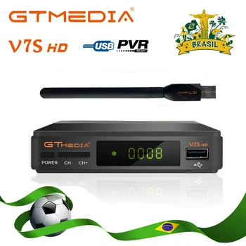 

GTmedia V7S HD Satellite Receiver DVB-S2 TV BOX Decoder With USB WIFI Antenna support ACS ACM ACM Freesat V7 HD set top box