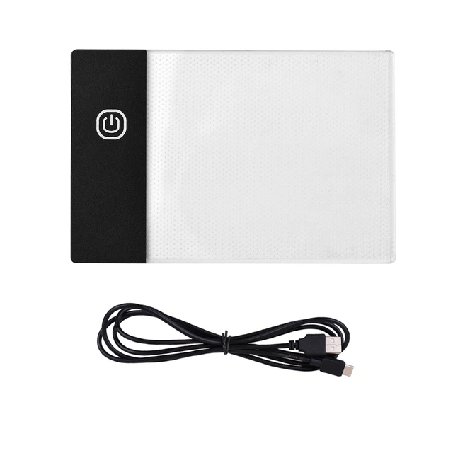 A5 LED Copy Board Super Thin Light Box Drawing Pad Tracing Table USB Power  Cable with Brightness Adjustable for Artists, Animation Drawing, Sketching