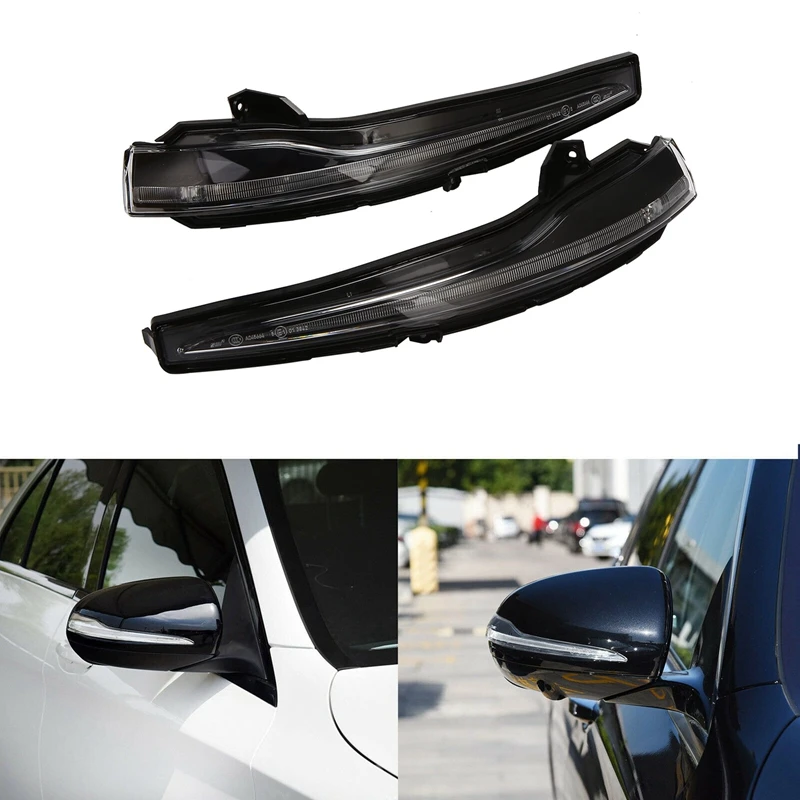 Car Rear View Side Mirror LED Turn Signal Indicator Light for Mercedes Benz C W205 S W222 E W213 14-20 |