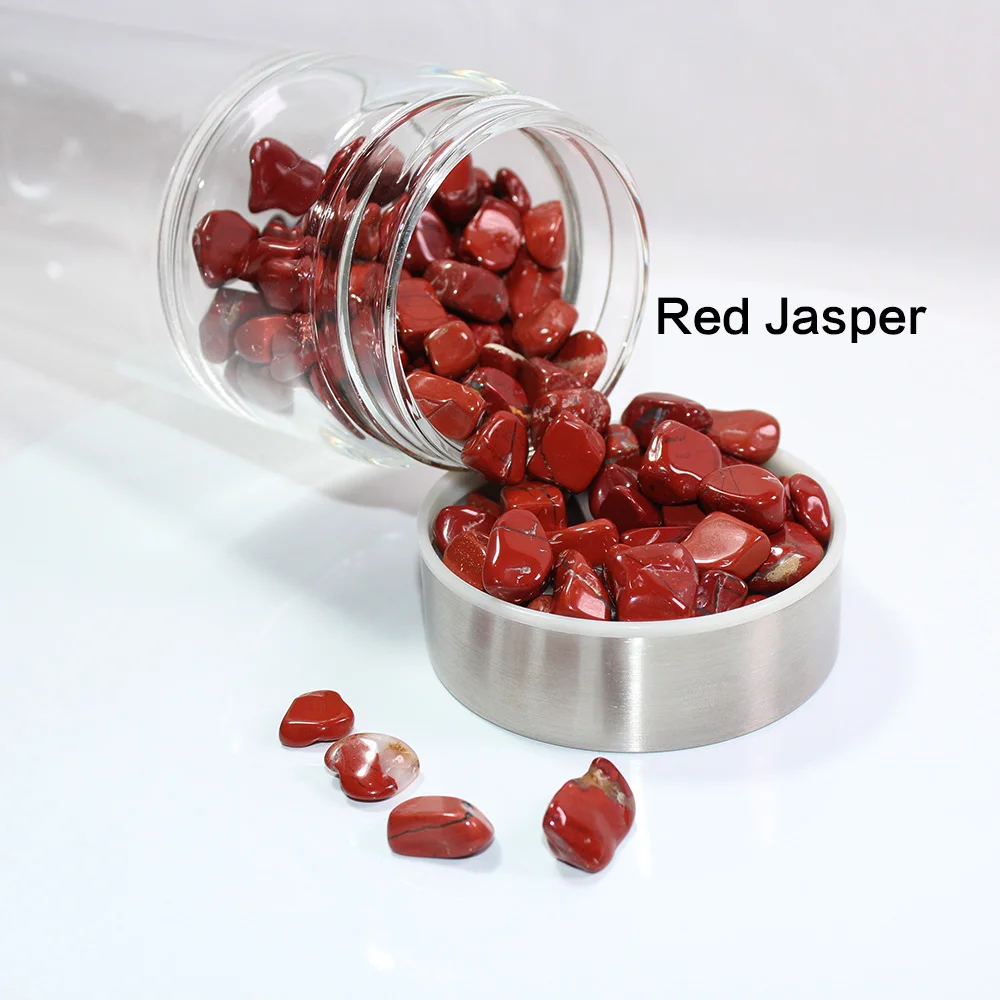 red jasper Runyangshi натуральный кристалл стеклянная бутылка для воды целебная палочка эликсир кварцевый кристалл целебная бутылка - Цвет: red jasper