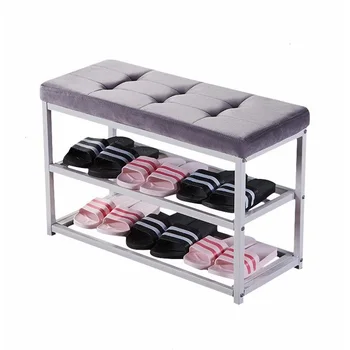 

Multifunctional shoe stool creative storage shoe rack dormitory can sit sofa rectangular storage stool home locker