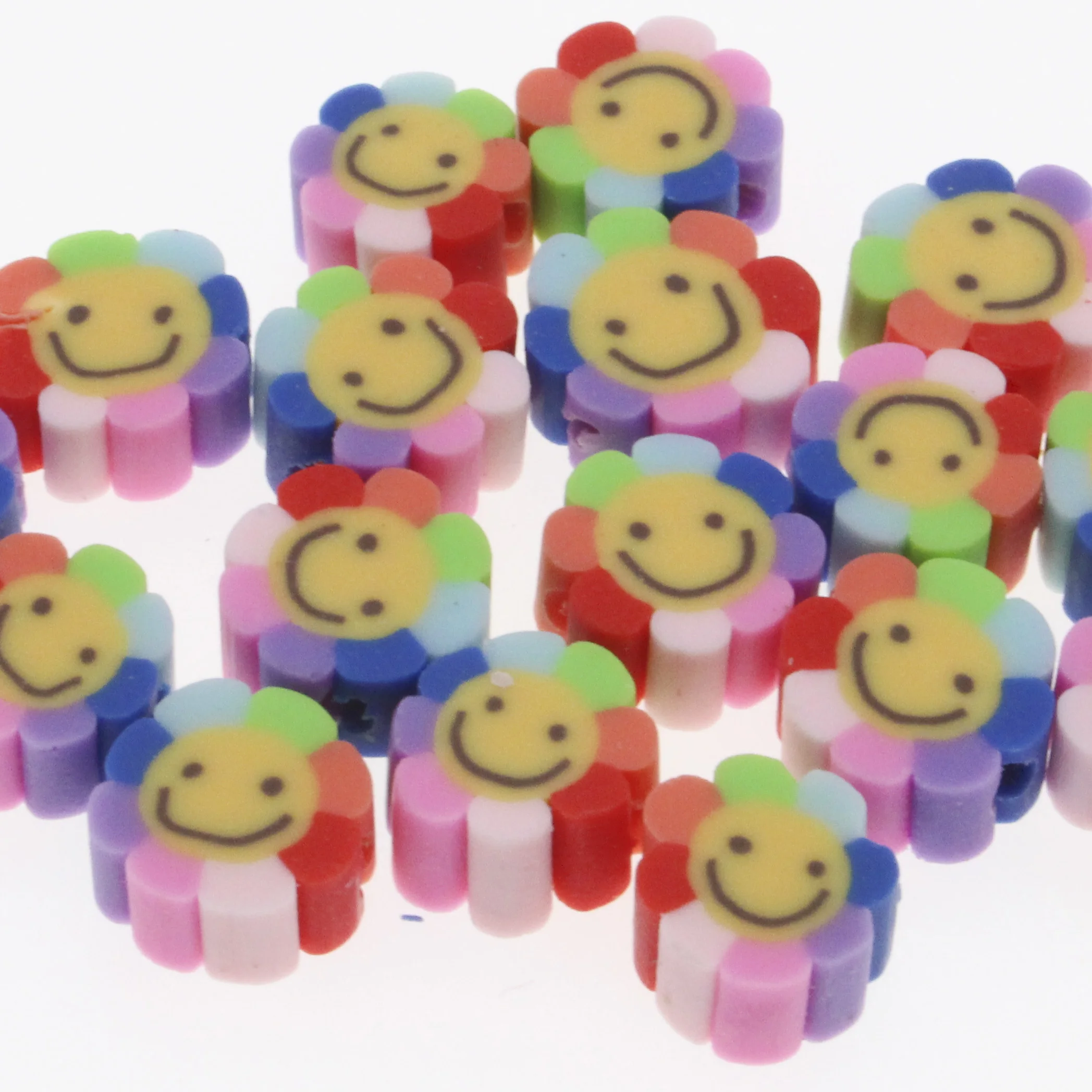 Chongai-ジュエリー作り用のポリマークレイビーズ,100個,サン