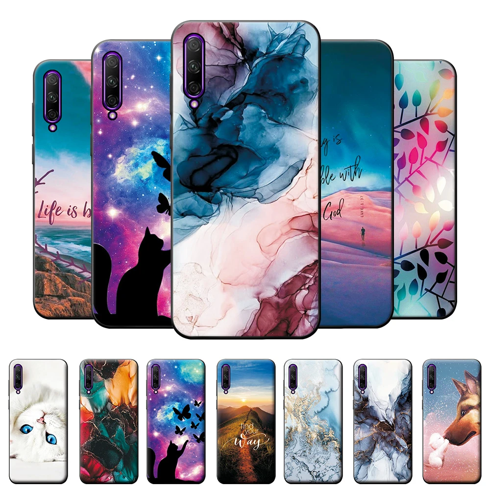 Case for Huawei Y9S Case Cover for Huawei Y9S Protective Bumper for Huawei Y9S Silicone Back Cover 6.59 inch Watercolor Painted molle phone pouch