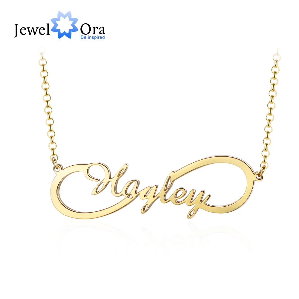 

Personalized Custom Name Infinity Nameplate Necklaces for Women Fashion Copper Letter Necklaces & Pendants Gift (NE103737)