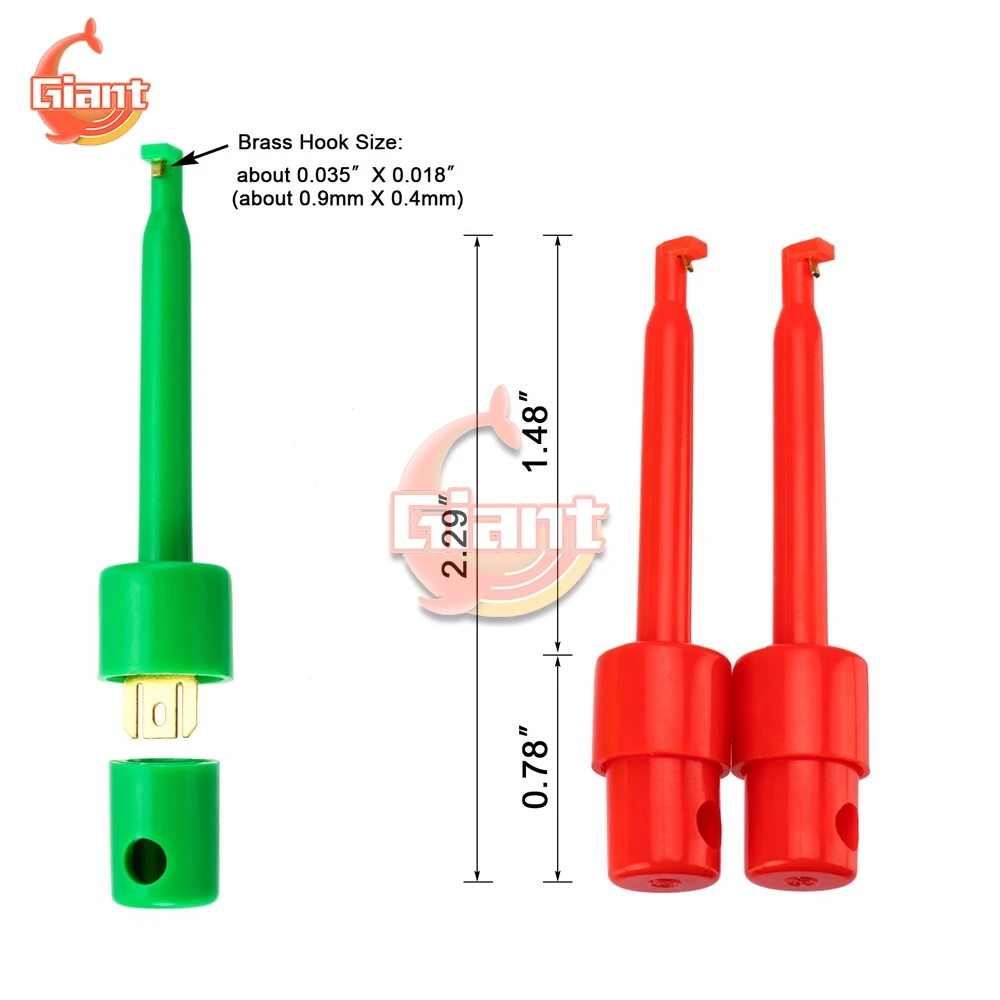 Mini 5Pcs Or 10pcs Single Test Hook Clip Test Probe for Electronic Testing IC Grabber Large Round Crocodile Clip Hook