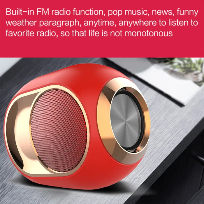 Bluetooth беспроводной динамик Портативный бас FM Радио Стерео шумоподавление для дома на открытом воздухе YE-Hot