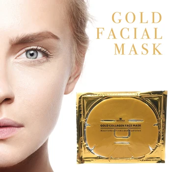 

3PCS 24K Gold Collagen Face Mask Crystal Gold Collagen Facial Masks Moisturizing Whitening Anti-aging Skin Care Cosmenics Mask