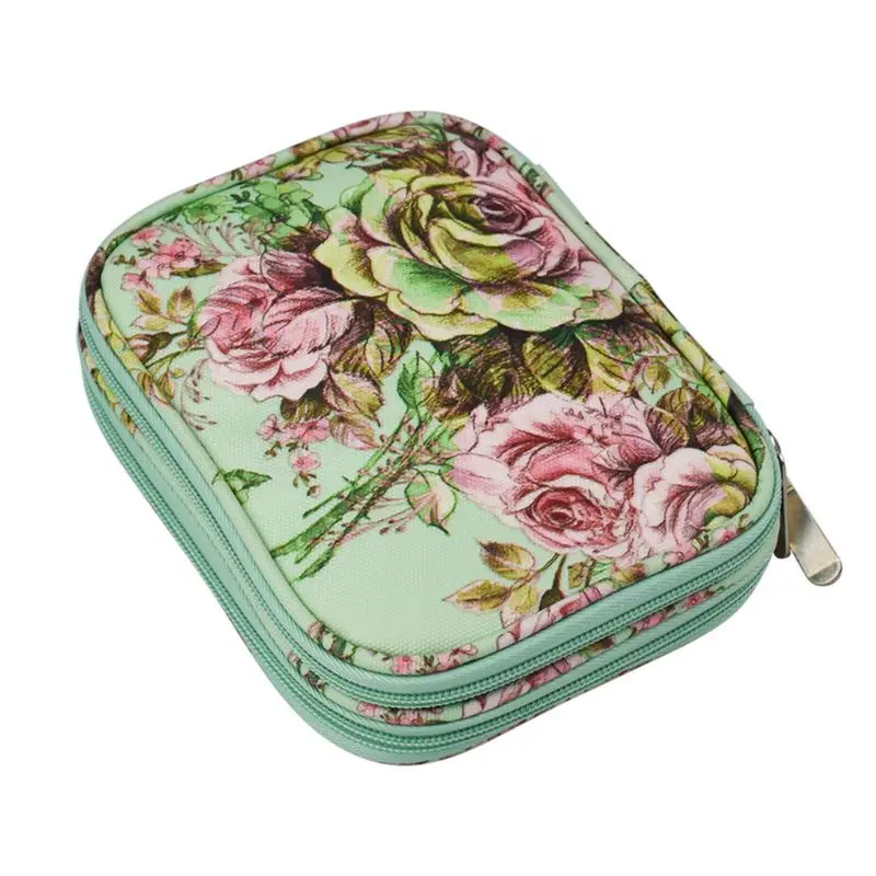 Crochet Hook Case Zipper Bags Organizer Portable Travel Crochet Storage