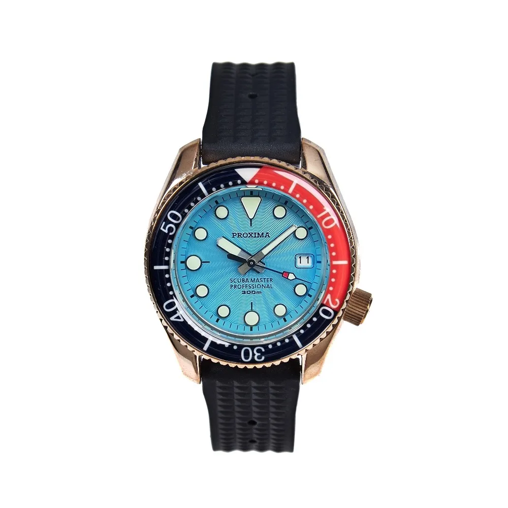 PROXIMA SBDX001 WAVE NH35 Tuna Diver автоматические наручные часы MarineMaster CUSN8 Бронзовый