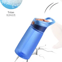 Креативный детский чайник xiao jing zi, портативная герметичная Студенческая чашка с соломенным стильным стеклом для спорта на открытом воздухе, настраиваемый