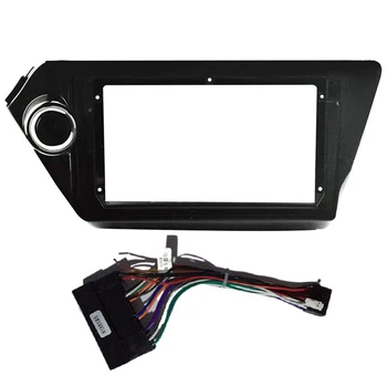 

2 Din Car Fascia Radio Frame for Kia Rio3 Rio 3 K2 2010-2016 Transition Car Player Navigation DVD Frame with Cable