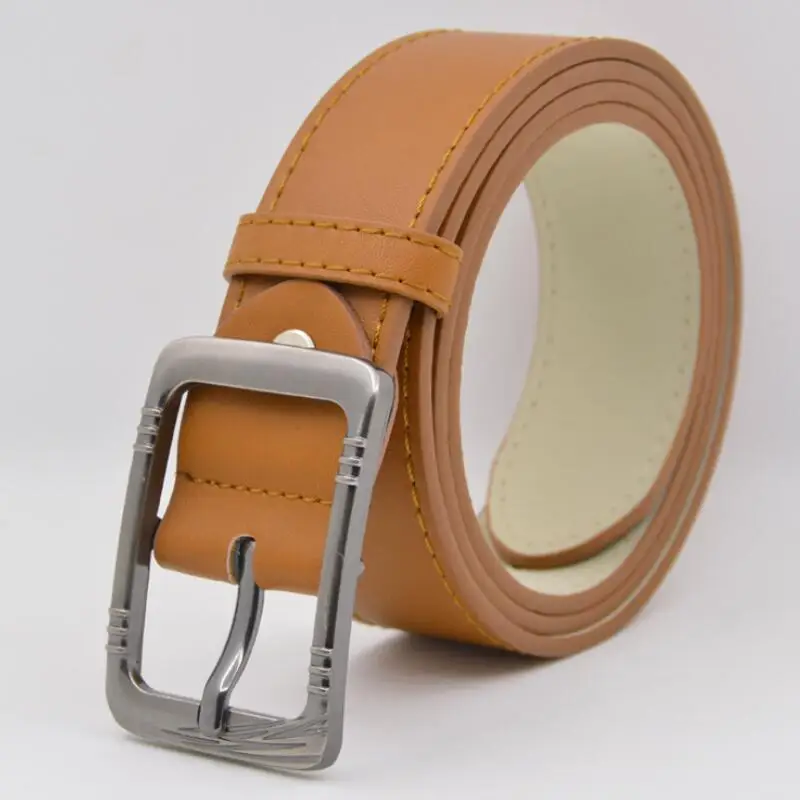 New Children Leather Belts 3.3cm Fashion Pu Leather Belts Boys Girls Kid Waist Strap Waistband for Jeans high-quality goods Belt