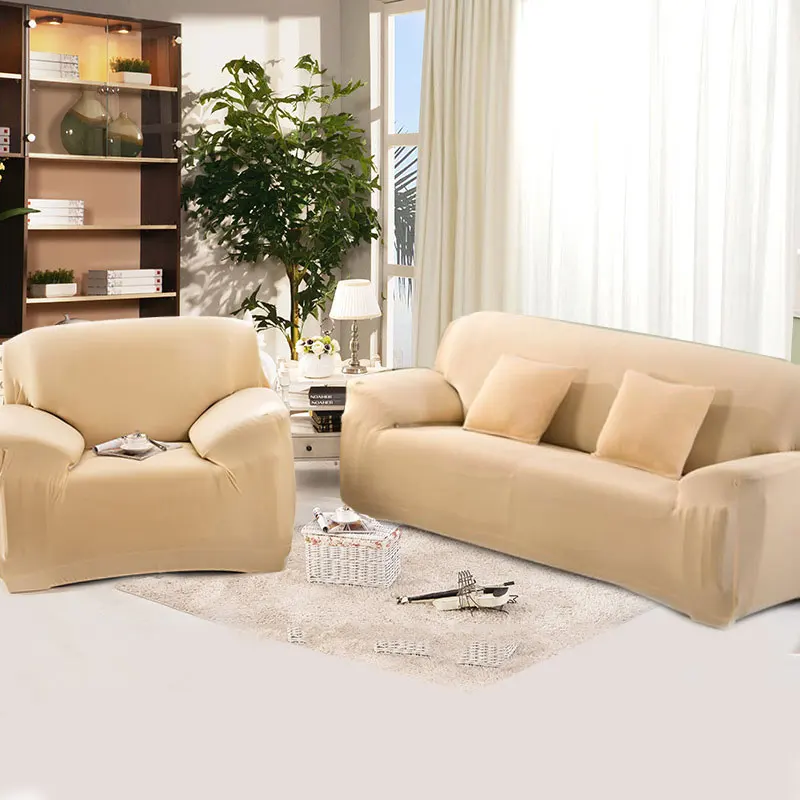 Sofa Cover All-Inclusive Solid Color Fleece Stretch Dustproof Sofa-Cover Sofa-Cover Living-Room Living-Room Living-Room