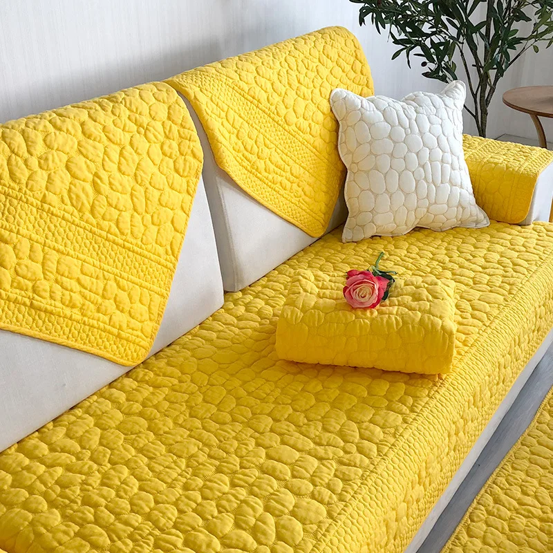 

Double-sided Sofa Covers Cotton Couch Cover Pillow Case Four Seasons SofaTowel Washed Slip Seat Pad