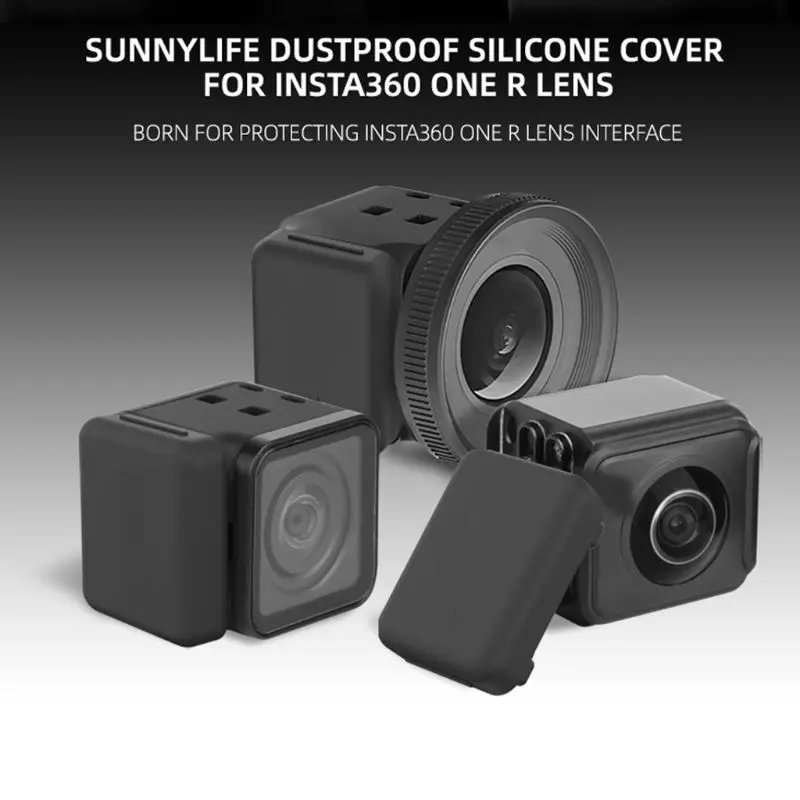 

2PCS Portable Protective Cover Waterproof Dustproof Plug Silicone Case Cap for Insta360 ONE R Lens Accessories