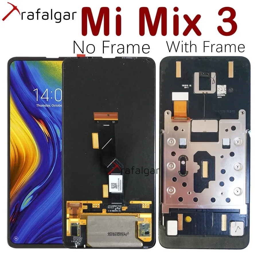 

For Xiaomi Mi Mix 3 LCD Display Touch Screen Digitizer Assembly With Frame MIX3 AMOLED Display For Xiaomi Mix 3 LCD Screen