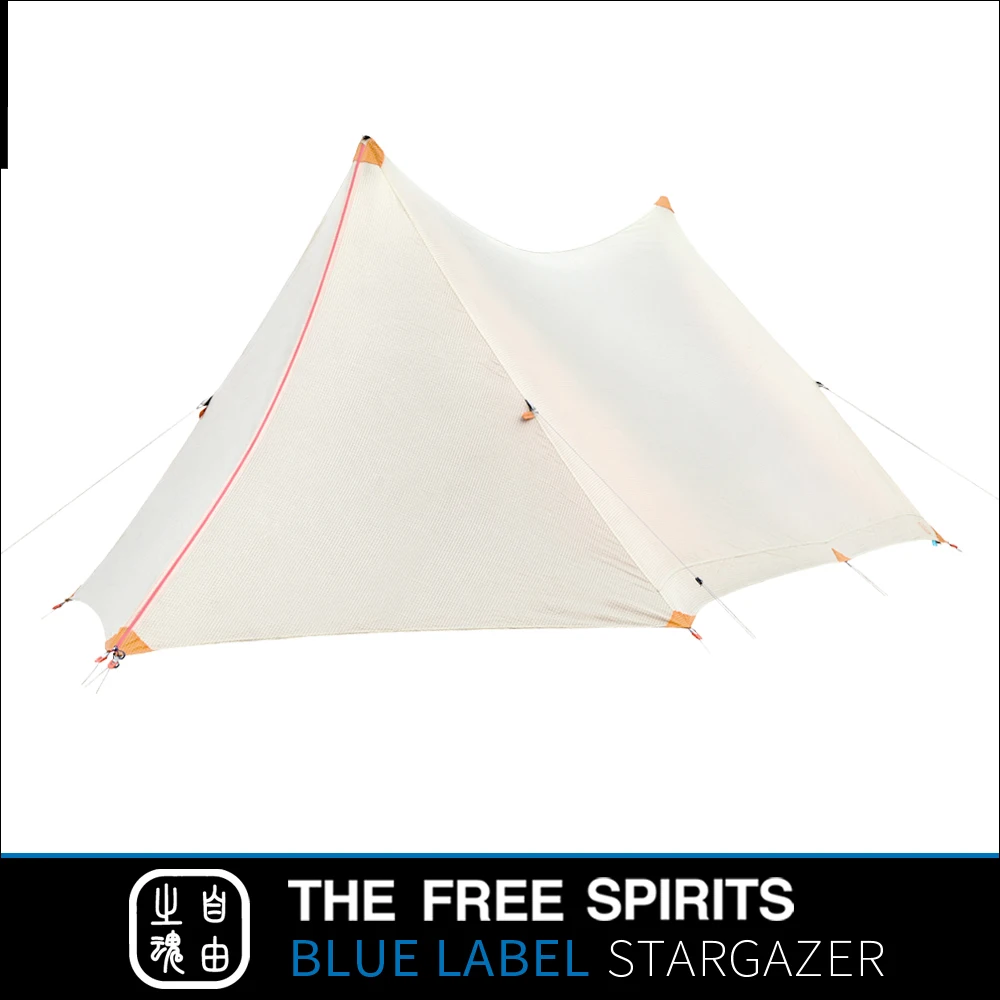 

The Free Spirits Stargazer Tent 2/3 Person Oudoor Ultralight Camping Tent 4 Season Professional 30D Silnylon Rodless Tent