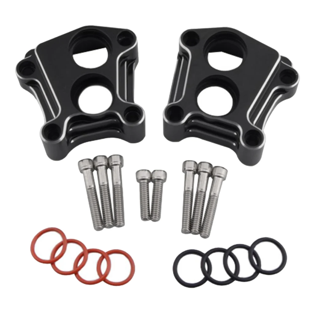 Complete Set - CNC Motorcycle Front Rear Lifter Tappet Block For Harley Twin Cam 99-17,with Screw and Rubber Rings